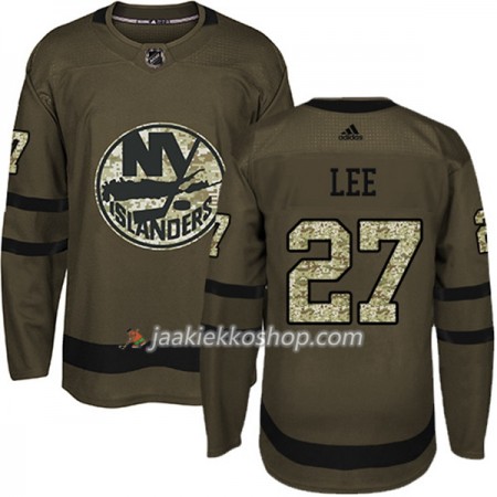 Miehille NHL New York Islanders Pelipaita Anders Lee 27 Adidas 2017-2018 Camo Vihreä Authentic